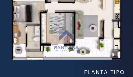 Apartamento com 2 quartos à venda na Rua Benedito Freire Pinto, 100, Bosque Flamboyant, Taubaté