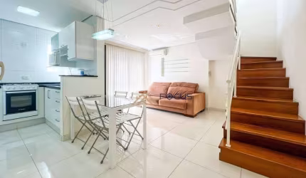 Apartamento Duplex com 1 dormitório para alugar, 54 m² por R$ 4.900,00/mês - Anhangabaú - Jundiaí/SP