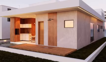 Casa plana à venda com 03 suítes o Alphaville Terras 4, Eusébio - Ceará