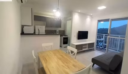 Vende-se apartamento de 2 dormitórios Novo/ Mobiliado/ Morro de Nova Cintra/Santos
