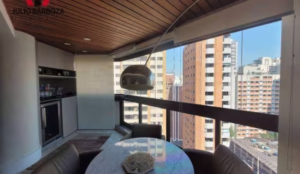Apartamento com varanda gourmet, 189m²,3 suítes, 3 vagas de garagem
