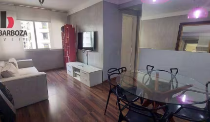 Apartameno mobiliado, com 1 dormitório, mais 2º opcional, , 2 banheiros, 1 vaga de garagem, em Moema pássaros