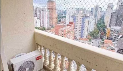 Apartamento com 2 dormitórios, sendo 1 suíte, sacada e 1 vaga de garagem em Moema pássaros