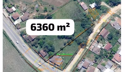 Terreno 6360 m² com aptidão comercial e residencial em Almirante Tamandaré