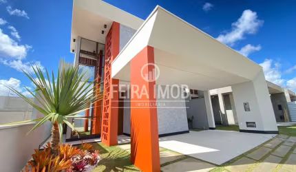 CASA DUPLEX 4/4 SENDO 4 SUITES EM CONDOMINIO NO BAIRRO SIM
