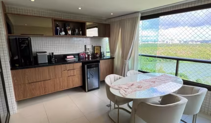 Parque Tropical | 4 Suítes, 155m², Varanda Gourmet com Vista Livre para o Parque de Pituaçu
