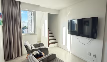 Cobertura reformada na Graça – 1/4 | 70m² | porteira fechada e 1 vaga coberta!
