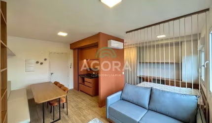 Loft mobiliado e decorado com 38m² privativos no bairro Marechal Rondon