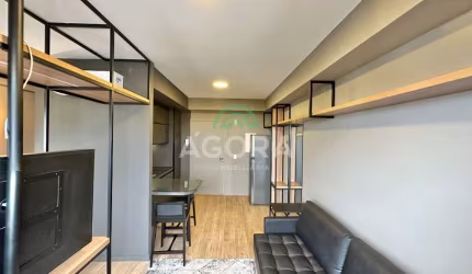 Loft mobiliado e decorado com 38m² privativos no bairro Marechal Rondon
