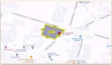 Terreno à venda, 940 m² por R$ 1.400.000,00 - Engenheiro Luciano Cavalcante - Fortaleza/CE