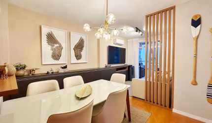 Este apartamento está maravilhoso com 2 quartos