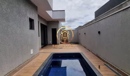 Casa térrea a venda, 193m² - 3 suítes, escritório e piscina - em Paulínia/SP