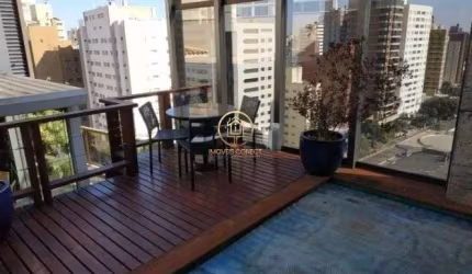 Cobertura à venda 319m², 4 suítes,6 banheiros, 4 vagas, no Cambuí em Campinas/SP