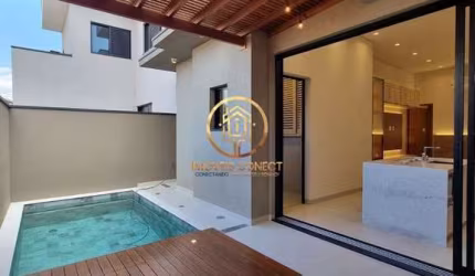 Casa térrea com 3 suítes, a venda no Condomínio Jardim dos Lírios em Paulínia.