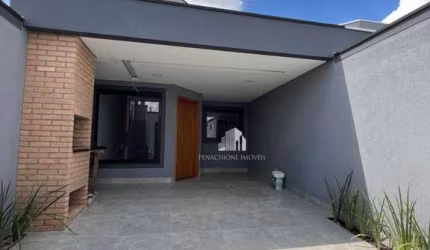 Linda Casa Nova no Bairro Jardim Palmeiras em Santa barbara D`Oeste-SP