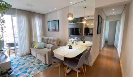 Apartamento com 2 dormitórios à venda, 50 m² por R$ 307.000 - Cariobinha - Americana/SP