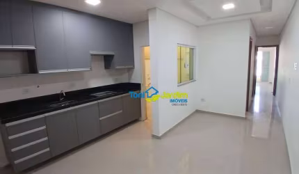 Apartamento com 2 dormitórios para alugar, 55 m² por R$ 2.416,94/mês - Vila Camilópolis - Santo André/SP