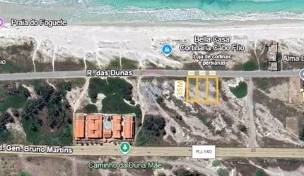Lote de 490m² no bairro Foguete em Cabo Frio