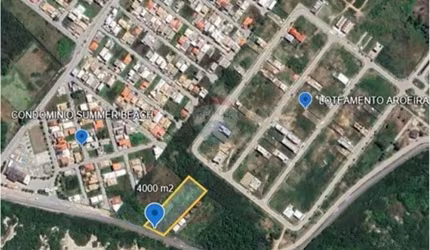 Terreno em Arrail do Cabo de 4000 m2 frente Rodovia ( RJ 102 ). Monte Alto - Arraial do Cabo