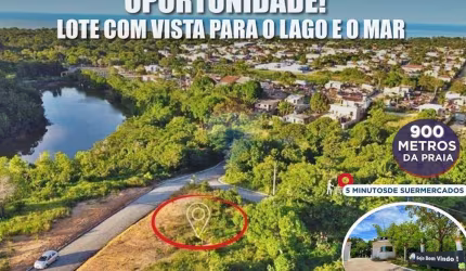 Lote com vista para o mar em Santa Cruz Cabrália, Bahia.