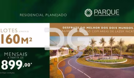 Terreno à venda em Monte Mor, Parque dos Pinheiros, com 160 m²
