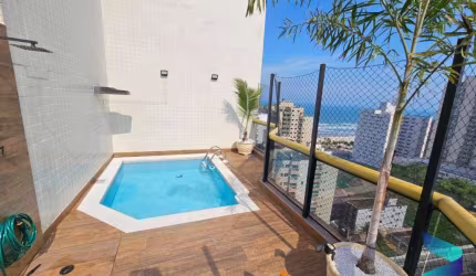 Cobertura com 3 dormitórios à venda, 200 m² por R$ 1.800.000,00 - Aviação - Praia Grande/SP