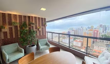 Apartamento com 3 dormitórios à venda, 145 m² por R$ 1.650.000,00 - Guilhermina - Praia Grande/SP