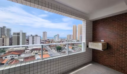 Apartamento de 1 dormitório com Vista para o Mar na Vila Mirim - Praia Grande!