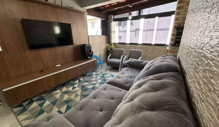 Apartamento de 1 Dormitório com Vista para o Mar, a 100m da Praia - Boqueirão!