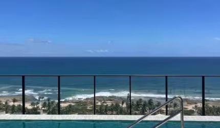 Studio Nascente com Vista Mar e Lazer Completo em Itapuã