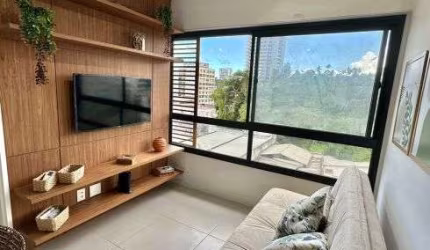 BLUE BARRA - QUARTO E SALA - 27M² - ANDAR ALTO