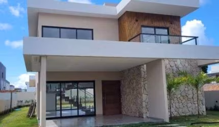 CASA DUPLEX NOVA - 4/4 SENDO 3 SUÍTES - GUARAJUBA