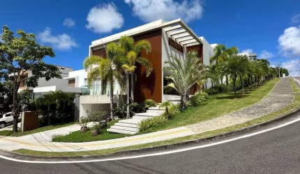 CASA LUXUOSA - 4 SUÍTES - PORTEIRA FECHADA - ALPHAVILLE SALVADOR 2