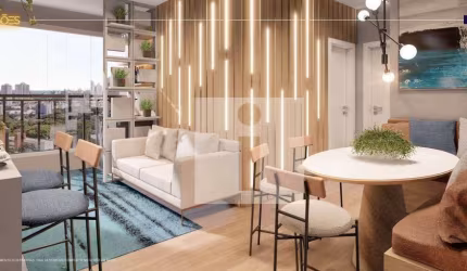 Apartamento com 2 Dorm. /suíte /varanda/Lazer no Rooftop à venda, 53 m² - Yees Mansões Santo Antônio - Campinas/SP