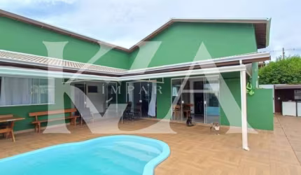 Chácara no Horizonte Azul II, em Itupeva com 2 suítes, sauna, piscina e hidro.