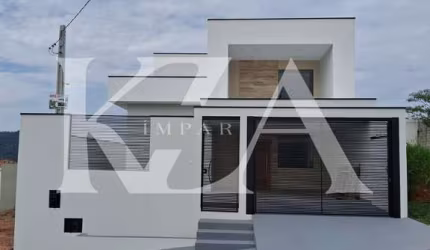 Casa NOVA- Com 150m² no Jardim Primavera em Itupeva- 3 dorm, sendo 1 suíte- vaga coberta com portão automatizado, área Gourmet e quintal