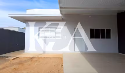 Casa Nova TÉRREA- Jardim Itália em Itupeva- Sp- Com 2 dormitórios amplos, sendo 1 suíte- Quintal