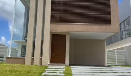 Casa duplex  com sistema inteligente Alexa no Alphaville Litoral Norte 2