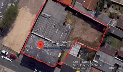 Terreno comercial à venda na Rua Quinze de Novembro, 951, Centro, São José dos Pinhais, 1170 m2 por R$ 3.300.000