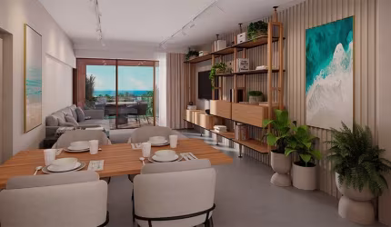 Jean Charles / Pina: 1 Quarto, 1 Suite, Box, Varanda, Terraço Gourmet, 1 Vaga, Gesso, 50 m²