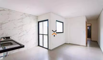 Apartamento com 2 dormitórios à venda, 58 m² por R$ 373.000,00 - Vila Eldízia - Santo André/SP
