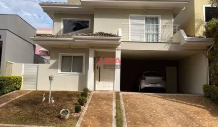 Sobrado de Luxo em Condomínio Jacarandás : 4 Quartos, 3 Suítes, 5 Banheiros - Paulínia-SP, Betel - 224m² - Venda