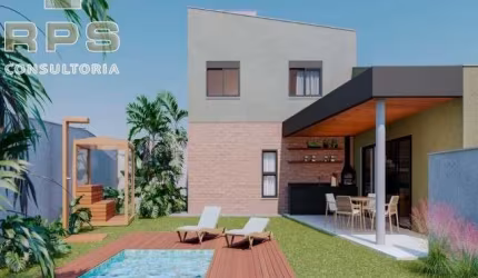 Casa em Condomínio à venda Itapetinga Atibaia - SP, comprar casa nova 03 suítes com closet,  02 home offices , cozinha integrada com a Ilha , Varanda