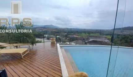 Casa no Condomínio Porto Atibaia, 3 quartos todos suítes e uma com closet, repleta de armários, área de lazer privativa, piscina, espaço Gourmet