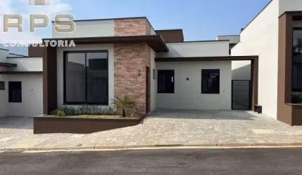 Casa em Condomínio à venda Lançamento Itapetinga Atibaia SP, comprar casa com 03 dormitórios sendo 01 suite com piso laminado+ banheiro social, lavabo