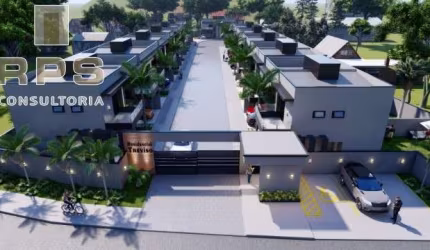 Residencial com 24 casas, com 3 Dormitórios sendo 1 suíte, Sala, Cozinha, Área de Serviço, 2 Vagas ,Área social com piscina, churrasqueira e Fireplace