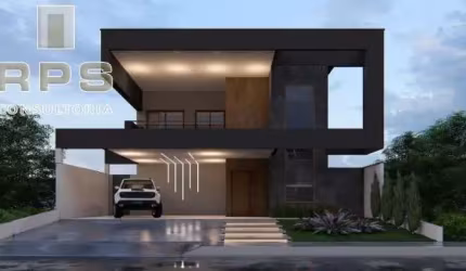 Casa no Condomínio Vista da Serra, em fase de construção, 3 suites, escritório, ambientes integrados entre sala e cozinha, espaço gourmet com piscina!