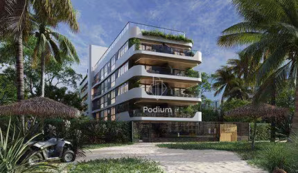 Apartamento com varanda/sacada pé na areia na praia de Areia Dourada / Cabedelo. -AP1584