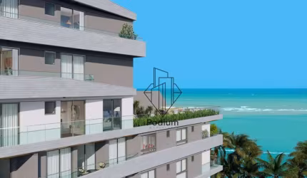 Apartamento térreo com área privativa a 78m da praia do poço/Cabedelo. AP1534.-