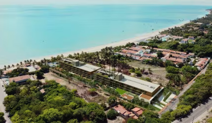 Apartamentos pés na areia com varanda / sacada a beira mar da praia do Seixas - AP1553